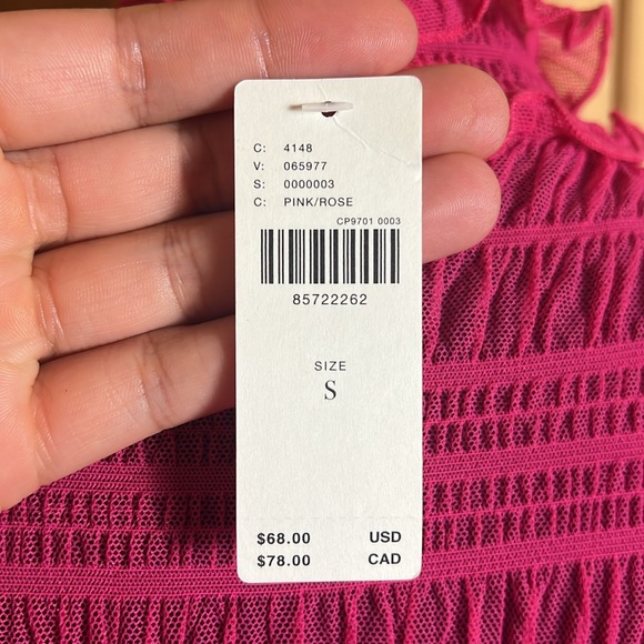 ANTHROPOLOGIE x Pilcro Smocked Mesh Turtleneck Top - Picture 10 of 10